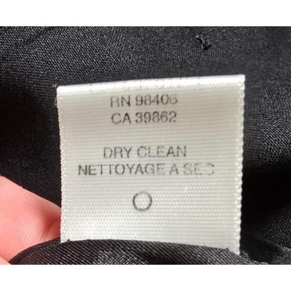 Theory Womens Wide Lapel Two Button Blazer Jacket Sz 8 Black Wool Blend Capsule - Picture 11 of 13